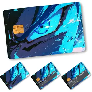 4 Pack Thickened Matte Credit Card Stickers Removable Self Adhesive Decorative Card Decals for Credit Cards Bank Cards Debit Cards and Bus Cards Anti Scratch High Quality