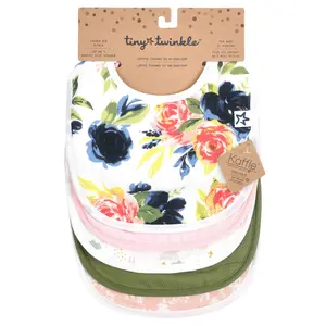 Tiny Twinkle Silicone Baby Bib – Waterproof, Adjustable, Soft, Roll-Up Food Catcher for Mess-Free Toddler Feeding