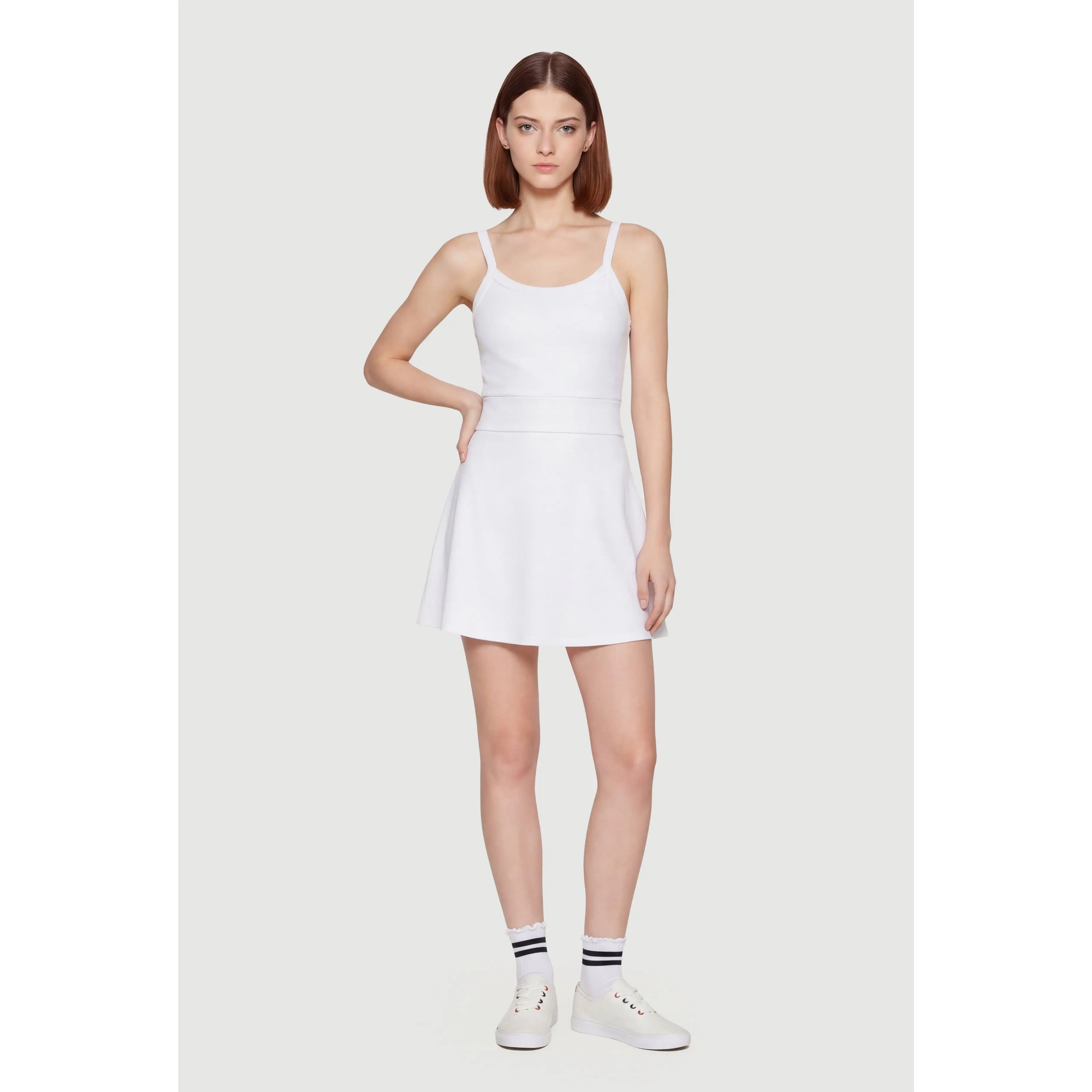 Solid Lined Cami Tennis Dress