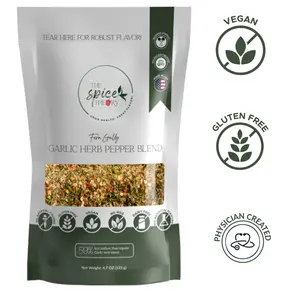 Fern Gully Garlic Herb Pepper : Bold Flavor, Heart-Smart Blend. Elevate your meals the healthy way.