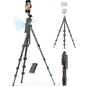 Auto   Tripod for  360Rotation w/Camera Mount,Phone Tripod w/Remote,Selfie Stick for Android & Phone Stand for Video Recording, YouTube//Vlogging(R01 PRO)