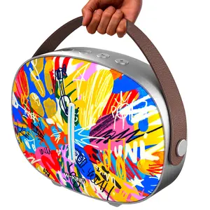 W-KING T8II 96W Graffiti Bluetooth Speaker, LED Light Deep Bass BT5.4 Fast Charging for Outdoor Party