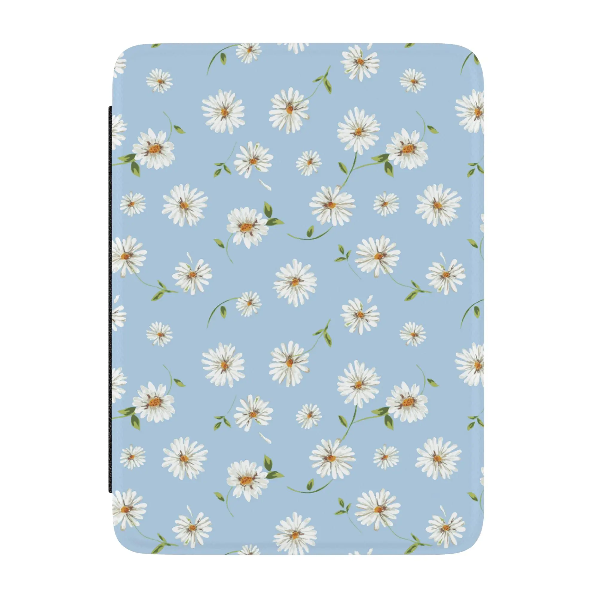 Casely Foldable Tablet Cover - Daisy Daydream Baby Blue Floral Kindle Case, Tablet Accessories
