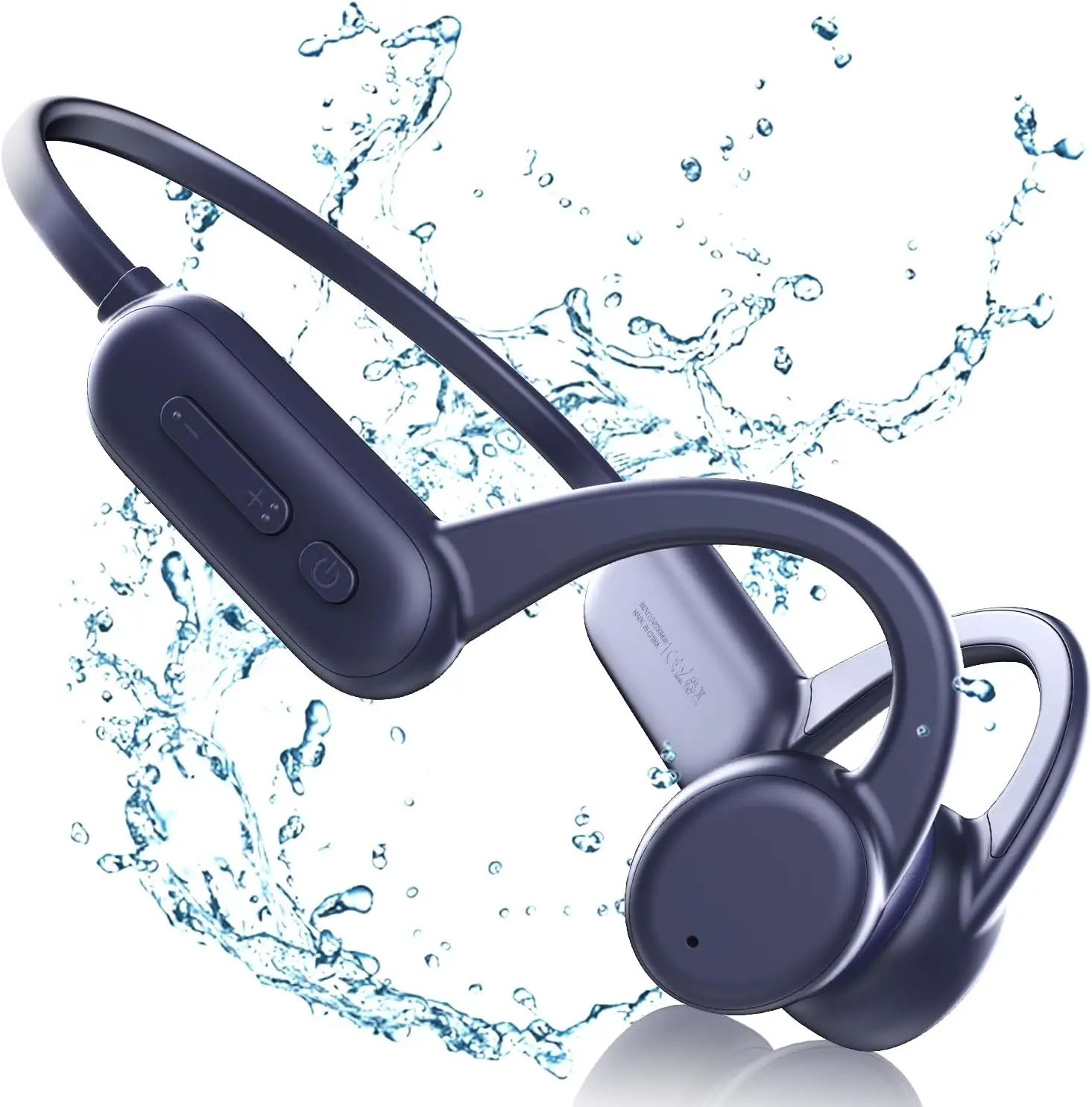 Pinetree Bone Conduction Headphones, Swimming Headphones IP68 Waterproof Earphones for Swimming, Open Ear Bluetooth Wireless Earphones with 8GB Memory for Running, Diving, Cycling,Swimming. Audio Headset Electronic