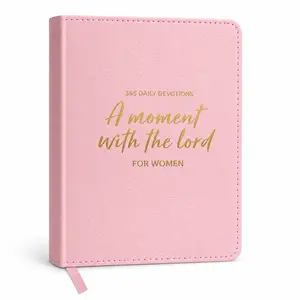 365 Days Women’s Devotion Notebook, One Minute With God Daily Faith Reflections Journal, Soft PU Leather Religious Prayer Book, Perfect Christian Self Care Gift