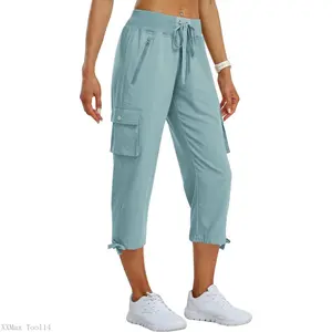 Women's Cargo Capris Pants Loose Fit Casual Hiking Pants Lightweight Quick Dry Travel Summer Pants for WomenXXMax Tool14