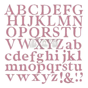 Redesign With Prima Decor Clear-Cling Stamps - Alpha - 12x12 clear cling 655350647933