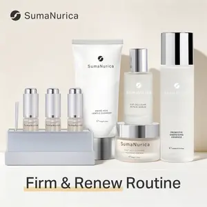 [SumaNurica] Firm & Renew Routine Set, 5-Step Skincare Kit with Cleanser, EGF Serum, Eye Serum & Peptide Cream