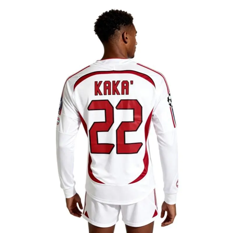 06-07 UEFA Champions League final version of short-sleeved jersey Inzaghi team uniforms retro suit soccer uniforms