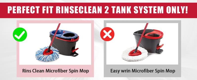 Scrub Brush Head Refills for O-Cedar RinseClean 2-Tanks System Spin Mop Replace Head for Ocedar Mopping Cleaning o cedar Triangle Scrubbing