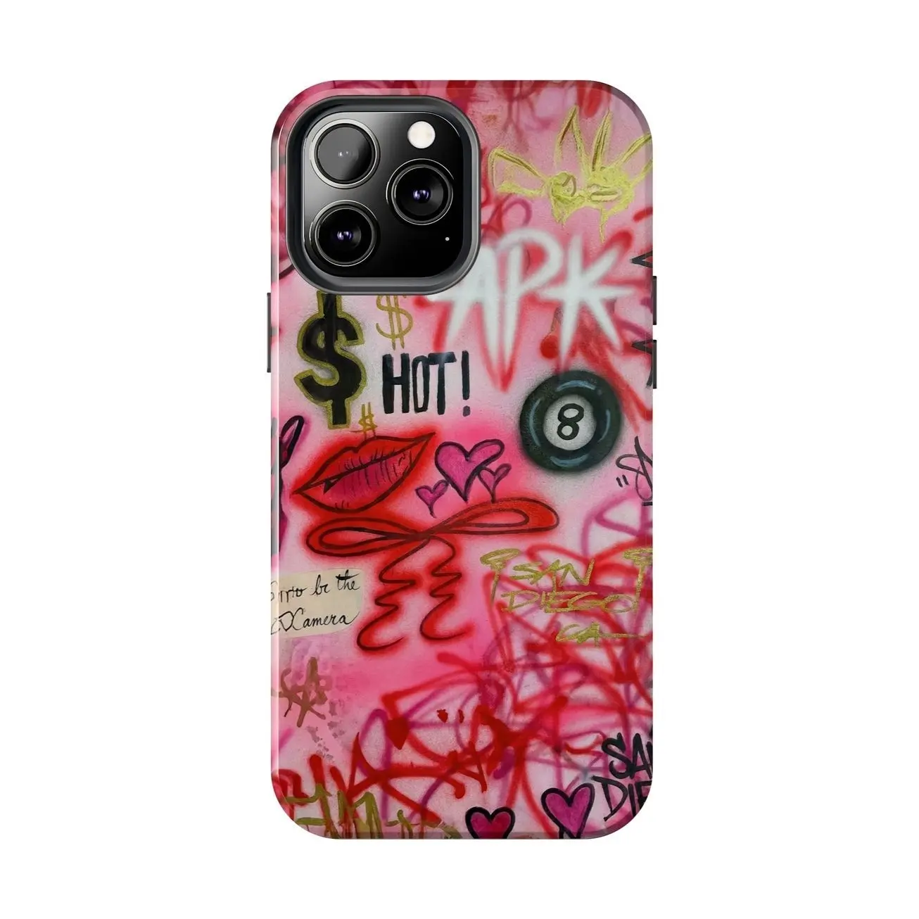 "IT girl" airbrush iPhone case, Gift, Accessories Tough 2-piece Phone Case phone 17 16 15 14 13 12 11 Pro Max G