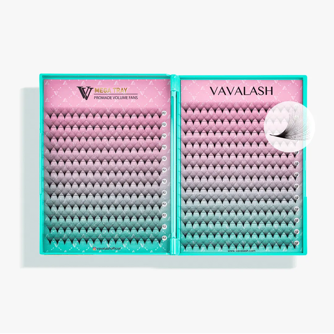 VAVALASH 30D LASHBOOK Promade Mega Volume Fans - 400 Fans 0.03MM VAVALASH 30D LASHBOOK Promade Mega Volume Fans - 400 Fans 0.03MM