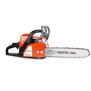 NEOTEC Gas Chainsaw, 31.8CC 14" 2-Stroke 1.8HP, Gasoline Powered Chain Saw, Handheld Cordless Petrol Chainsaw for Tree Wood Branch Cutting, Tree Trimming, Garden Farm Forest Cutting Use