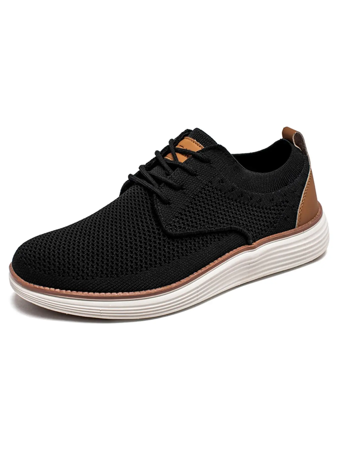 HOBIBEAR Men's mesh shoes, flat shoes, trendy youth casual shoes, Lightweight Soft Sole