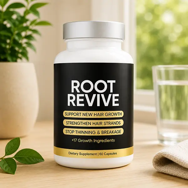 Root Revive Hair Growth Formula, Advanced Hair Growth Supplement for Women & Men, Supports Stronger, Thicker & Healthier Hair, Promotes Hair Strength & Scalp Wellness, 60 Capsules