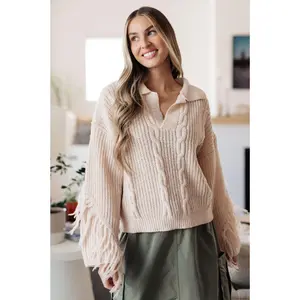 Sweet Surrender Fringe Sweater