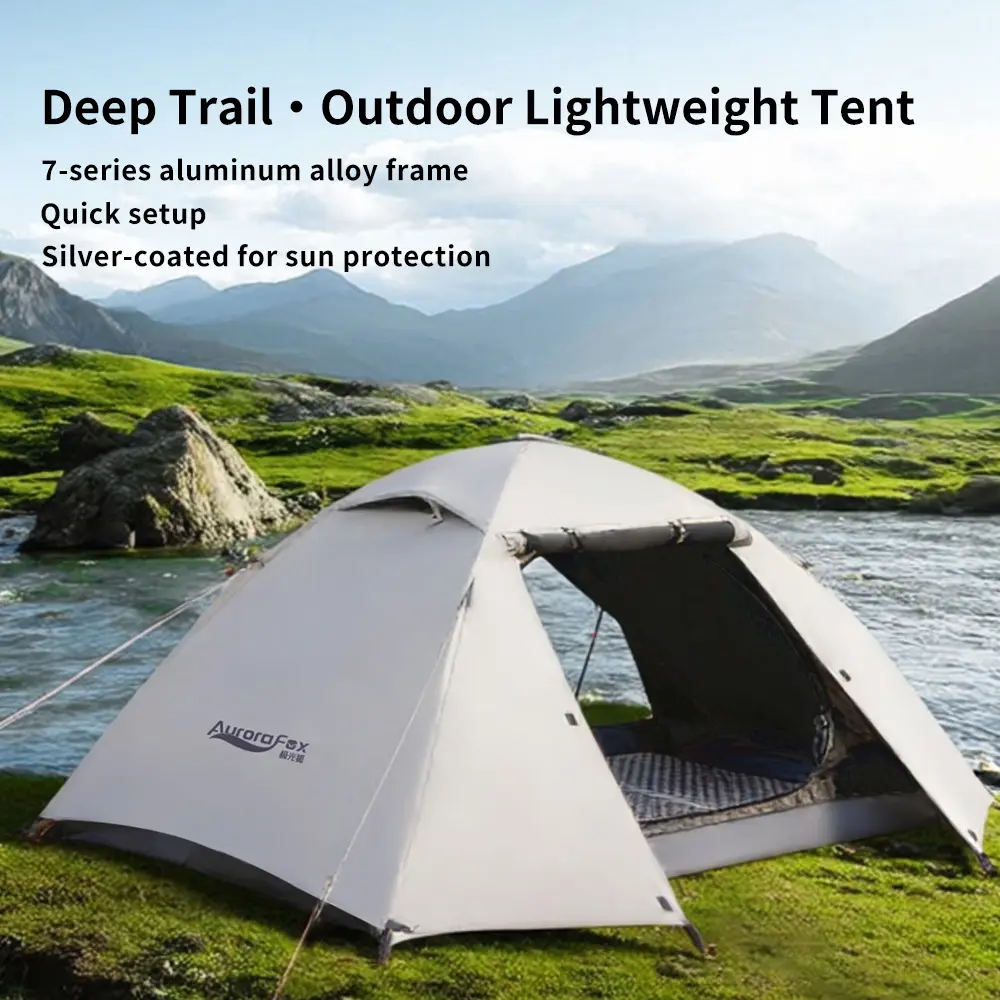 Aurora Fox Deep Trail Outdoor Tent, Portable Foldable Camping Shelter, Ultra-Light Insulated Windproof Hiking Tent