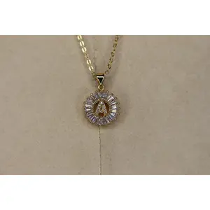 Baguette Initial Necklace