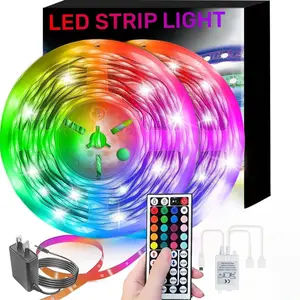 LED Lights for Bedroom 33Ft, 30LEDs/3.3ft/1M Color Changing LED Strip Lights with 44-Key Remote, Tape Lights for Bedroom, Room Decor, Indoor, DIY(44key Remote)