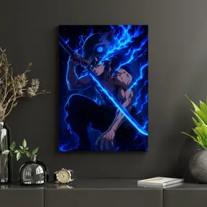 Inosuke Primal Surge Demon Slayer Anime Artistic Photo Poster - Eco-Friendly Wall Art Print, Wood Frame Compatible, Bedroom & Kid Room Adult Home Decor