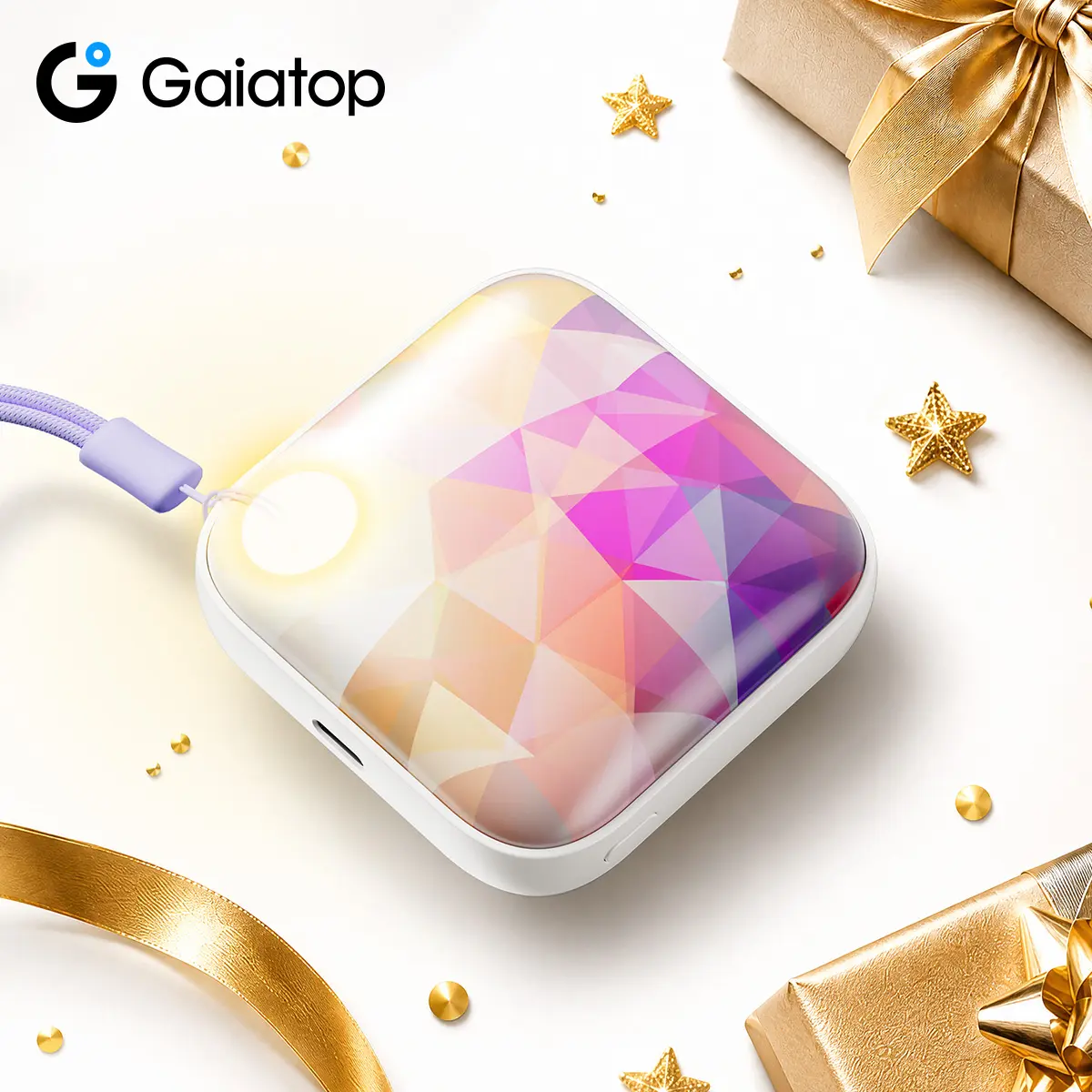 [Flashlight Design] GAIATOP Portable Hand Warmer, Reusable Electric Pocket Heater with 3 Temp Modes, Handy Commuting Gift tiktokshopspringglowup summerwins