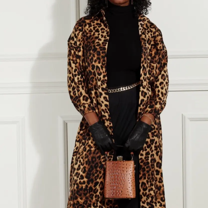 Leopard Print Dress/Duster