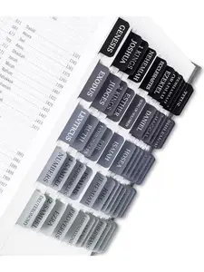 Black Grey Bible Tabs for Women & Men, Laminated Bible Tabs for Study Bible, Boho Theme Bible Tabs for Easy Navigation, Simplify Your Bible Reading Experience with Easy-to-Use Indexing Tabs