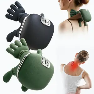 USB Heat Neck Shoulder Massager, 6D Realistic Massage Technique, Relaxes Neck Shoulders Back, Deep Muscle Relief, Home Office Essential, Relaxing