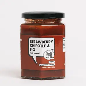 Strawberry Chipotle + Fig Jam - Low Sugar, Natural, Fruity