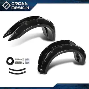 CROSSDESIGN 4pcs Pocket Rivet Bolt Fender Flares Black Fit For Ford Ranger 93-11