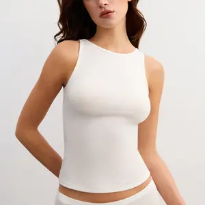 Dazzwear The Eos Collection Merino Wool Blend Boat Neck Tank Top Summer Tech Tencel Ultra Comfy Seasonless Eco-Friendly Basic Minimalist Tops for All-Season Layering Breathable Everyday