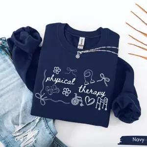 Cute Physical Therapy Sweatshirt, Physical Therapist T-Shirt, PT Crewneck Gift, Pediatric Therapist Shirt, DPT Graduation Present