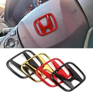 ABS Car Steering Wheel Logo Emblem Cover Sticker for Honda Accord Odyssey Jade CRV Fit CRZ City Civic HRV 8th Pilot Legend Pilot