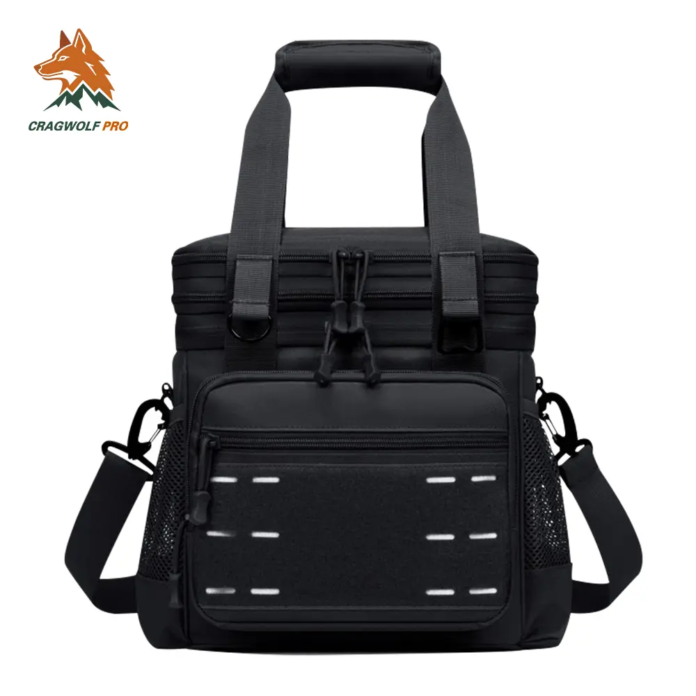 2026（black）Tactical lunch Box Cooler Bag - Tactical Insulated Lunchbox for Men - Large Soft Expandable Lunch Pail for Adults Work Outdoor Shifts Trips Black , office outdoor picnic trip, lunch cooler bag heavy duty, ,camping tote