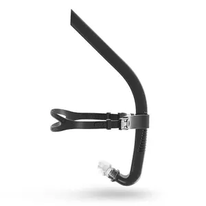 Professional Coach Silicone Headband Breathing Tube, Adult Freestyle Swimming Snorkeling Training Gear, Anti-Choking Anti-Leak Air Tube