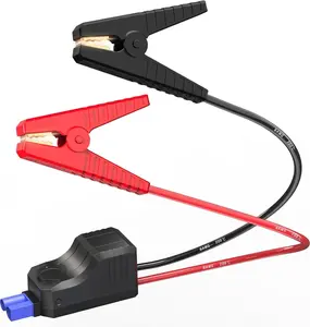 Jumper Cables for 12V Portabale  Jump Starter, Automotive Jump Starter Booster Clamp Cables with 8WAG Line
