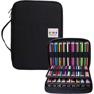 Coloring Pencil Case 220 Slots Pencils/Gel Pens Organizer  Travel Case Zipper Carrying Portable Pencil Markers Pen Holder Bag for Painter Writers