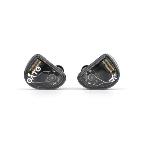 TRUTHEAR GATE Dynamic Driver Wired In-Ear Monitors - In Ear Earbuds, Audio Earbud Headset, 0.78 2Pin Cable, 3.5 mm Jack, Polycarbonate-Plastic Build, Built-In Cable Management, 10Hz Frequency, Budget Black Wired Earphones for PC/Mobile Immersive Audio