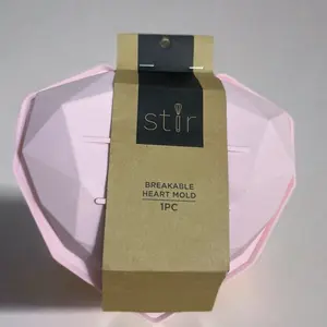 Breakable Heart Mold – 3D Geometric Silicone Mold for Chocolate, Cake, and Desserts