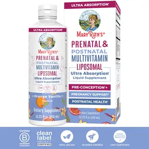 MaryRuth’s Liposomal Prenatal & Postnatal Multivitamin- Formulated for Pre-Conception, Pregnancy & Nursing - Prenatal Vitamins - Vegan - 30 Servings