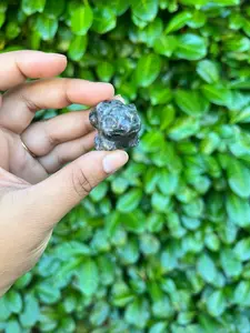 Bulbasaur Larvikite Crystal Carving