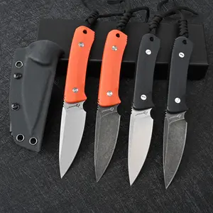 SDOKEDC Knives D2 Steel Fixed Blade Knife with kydex sheath G10 Handle for Men EDC Outdoor Camping Survival