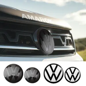 Non-destructive Car Front Radiateor Logo Badge Rear Trunk Lid Logo Sticker Car Decals For Volkswagen VW Polo 2013 2014 2015 2016 2017 2018 2019 2020 2021 2022 2023 Sticker For Cars Vehicle Exterior Decoration