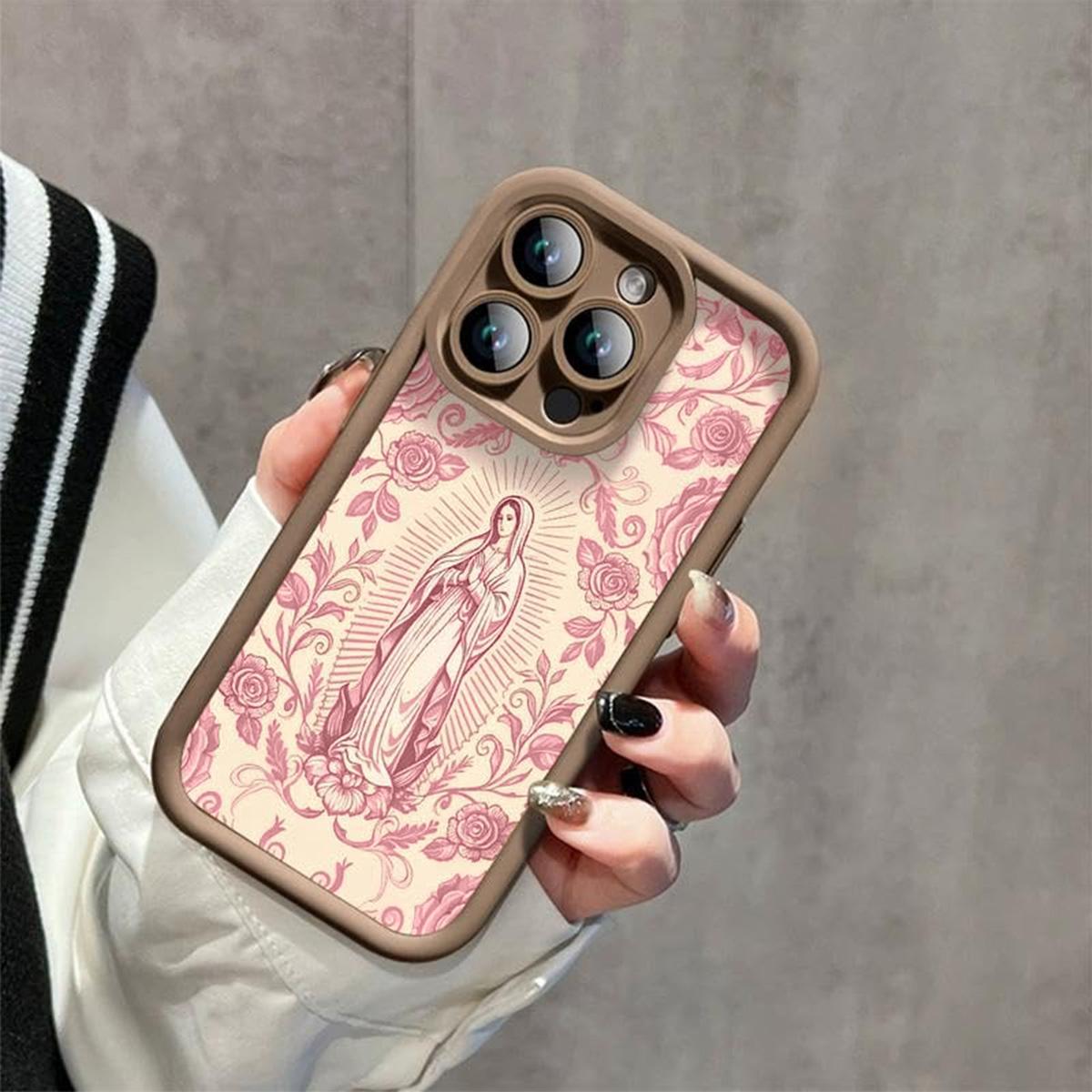 Virgin Mary Pattern Phone Case for iPhone 17 16 15 14 13 12 11 – Soft TPU, Fully Protected & Shockproof Cover Stylish Trendy Gift for Christian Faith Lovers! Virgin Mary Pattern Phone Case for iPhone 17 16 15 14 13 12 11 – Soft TPU, Fully Protected & Shockproof Cover Stylish Trendy Gift for Christian Faith Lovers!