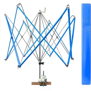 Yarn Swift Yarn Winder Yarn Ball Winder Knitting Yarn Holder, Packed in Long Boxes, Blue, 42 * 4 * 4