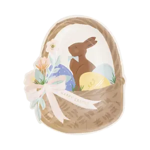 Easter Basket Shaped Paper Plate