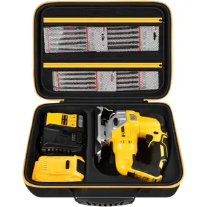 Case for 20V MAX XR Jig Saw DCS334B, Jigsaw Tool Bag for Skill Saw Blade, Battery and Charger Accessories Holder with Handle and Shoulder Strap (Box Only)