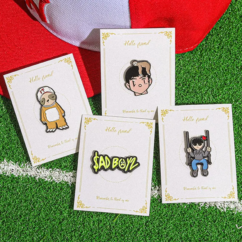 Cartoon Design Baseball Cap Clips, Creative Design Brooches, Pin, Hat Pins, Fashionable Alloy Accessories for Men and Women, Fashion Accessory