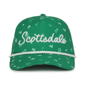 Scottsdale Green Golf Hat with Logos