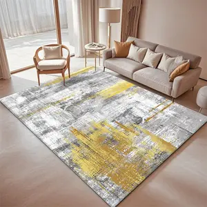 Abstract Colorful Pattern Area Rug, Contemporary Rugs, Modern Art Non-slip Floor Mat, Decorative Carpet for Home Living Room Bedroom Hotel Dormitory